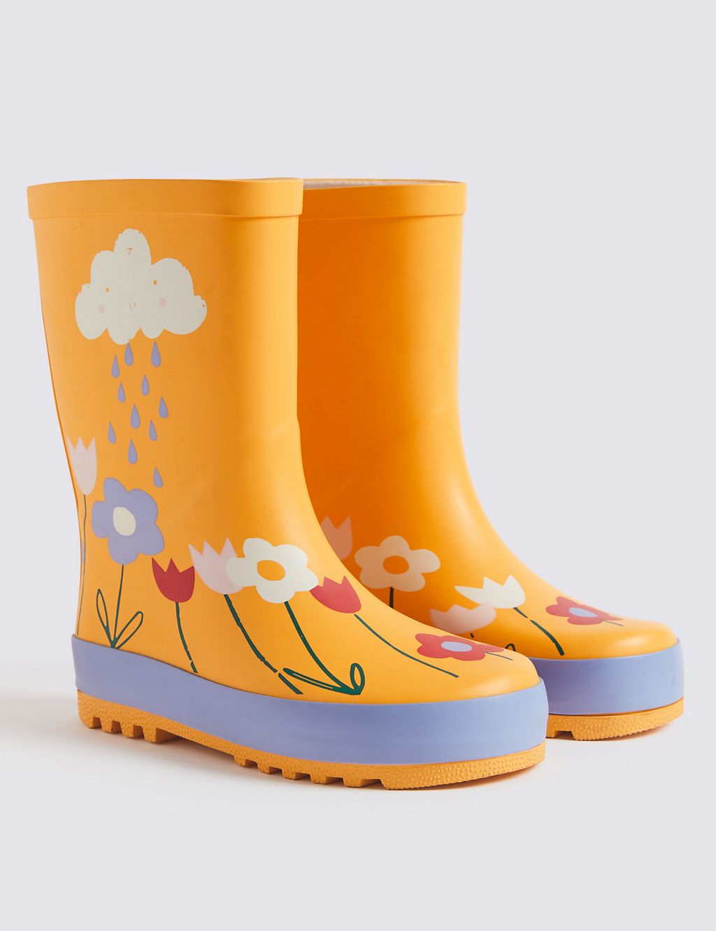Kids’ Cloud Flower Wellies (5 Small - 12 Small) 3 of 5