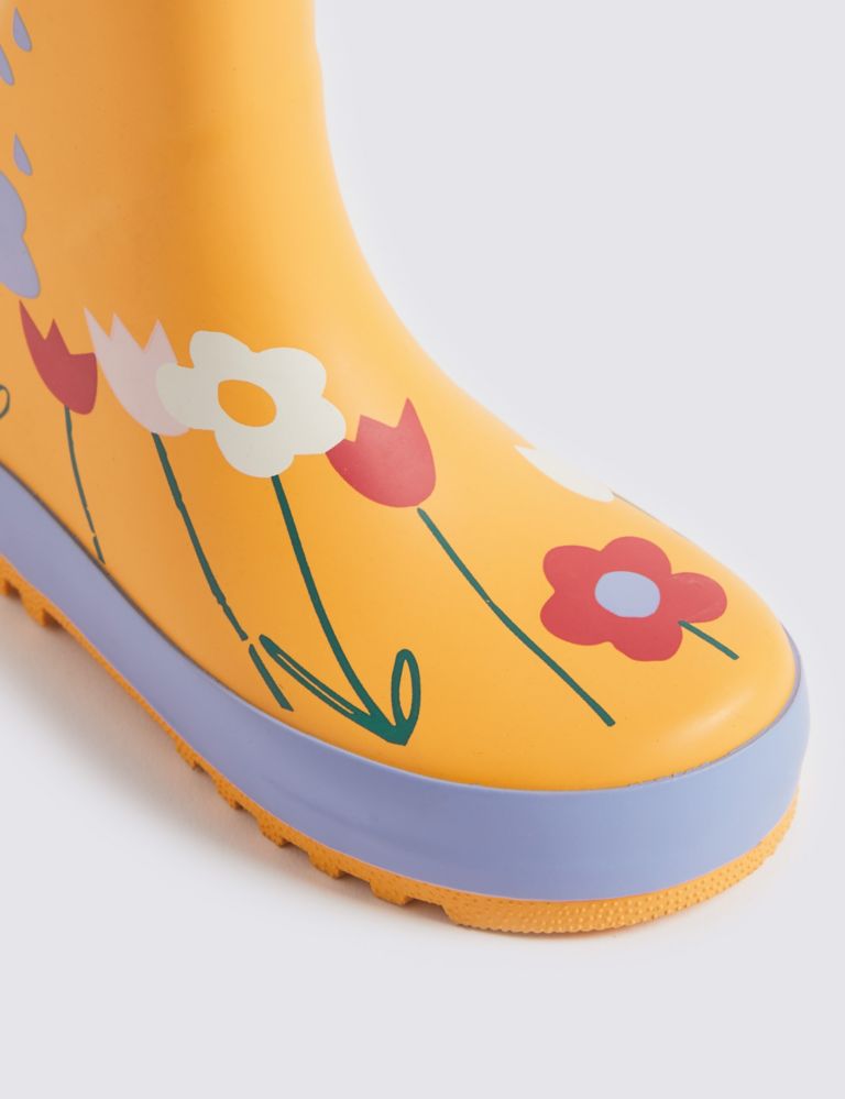 Kids’ Cloud Flower Wellies (5 Small - 12 Small) 4 of 5