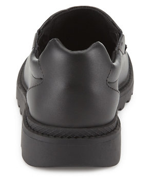 Kids' Coated Leather Scuff Resistant School Shoes with Freshfeet™ Image 2 of 5