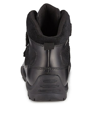 Kids' Coated Leather Toe Bumper Ankle Boots Image 2 of 5