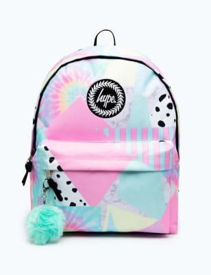 Kids' Collage Patterned Backpack, Hype