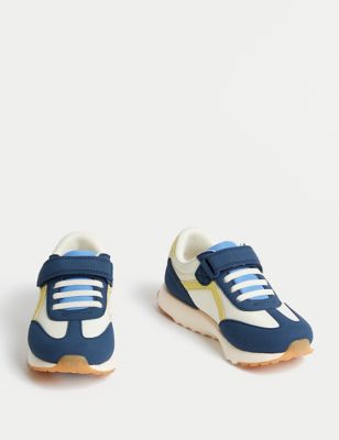 Kids' Colour Block Riptape Trainers (4 Small - 2 Large) Image 2 of 4