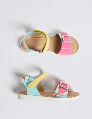 Kids’ Colour Block Sandals (5 Small - 12 Small) Image 2 of 5