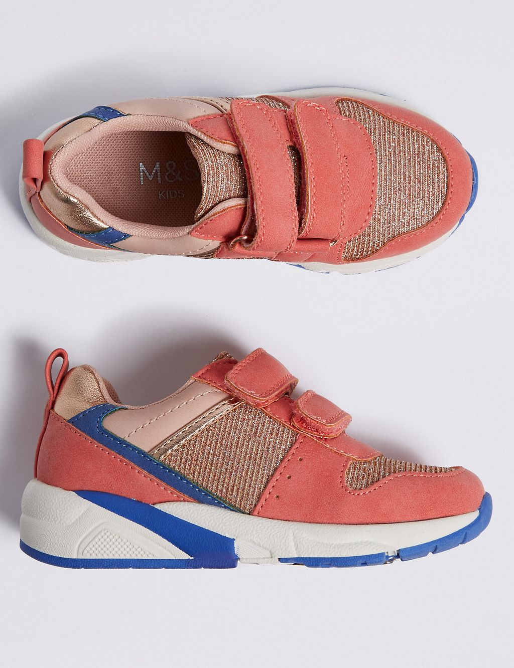 Kids’ Colour Block Trainers (5 Small - 12 Small) 1 of 5