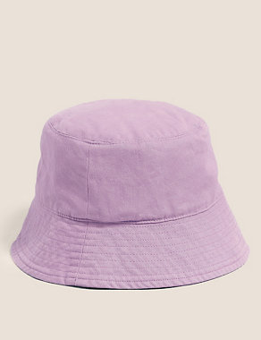 Kids' Cotton Plain Sun Hat (1-13 Yrs) Image 2 of 3
