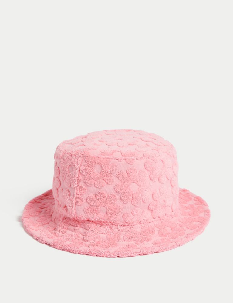 Kids' Cotton Rich Floral Sun Hat (1-13 Yrs) 2 of 3