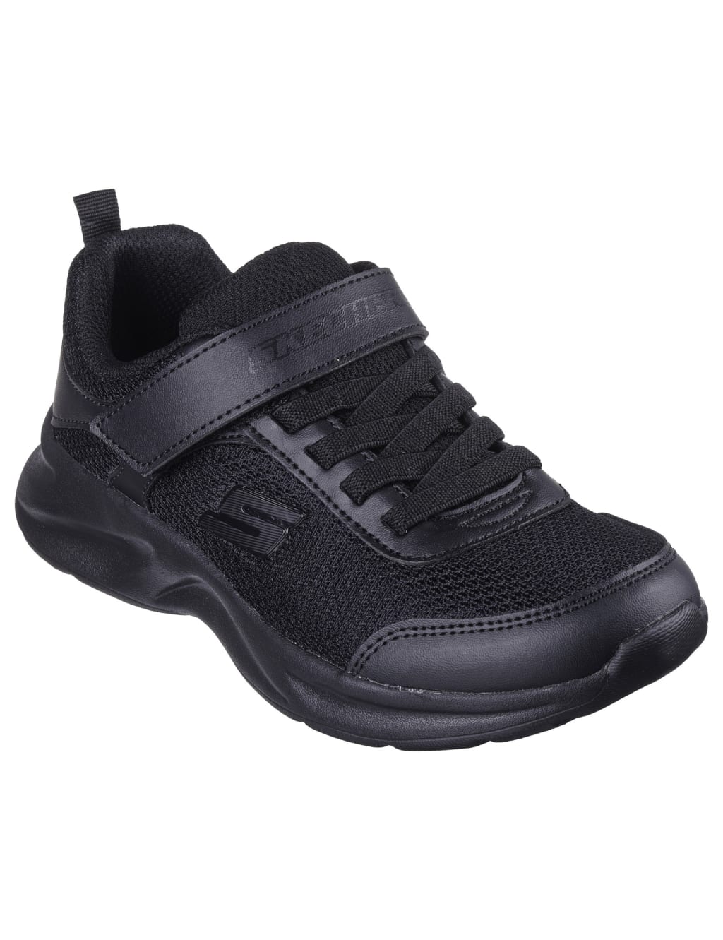 Skechers black velcro shoes sale