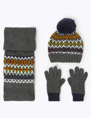 hat scarf and gloves set 1 year old