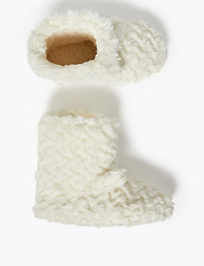 Kids' Faux Fur Slipper Boots (5 Small - 6 Large) Image 2 of 5