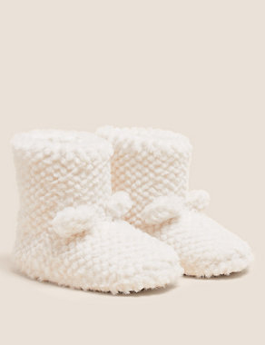 Kids' Faux Fur Slipper Boots (5 Small - 6 Large) Image 2 of 6