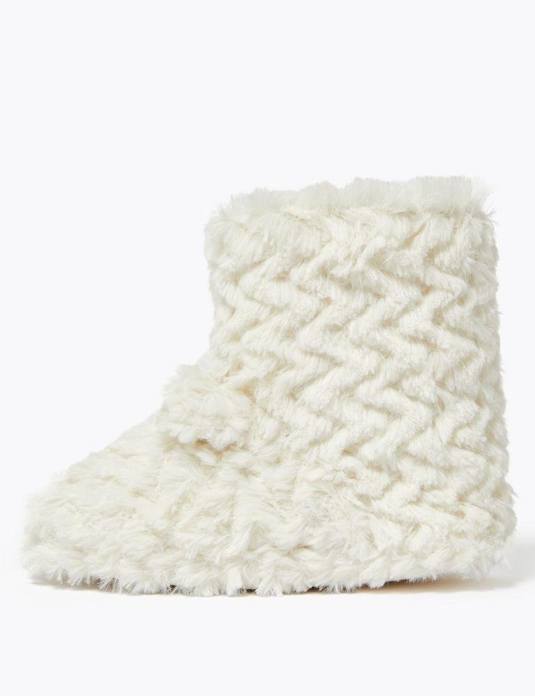 Kids' Faux Fur Slipper Boots (5 Small - 6 Large) 3 of 5