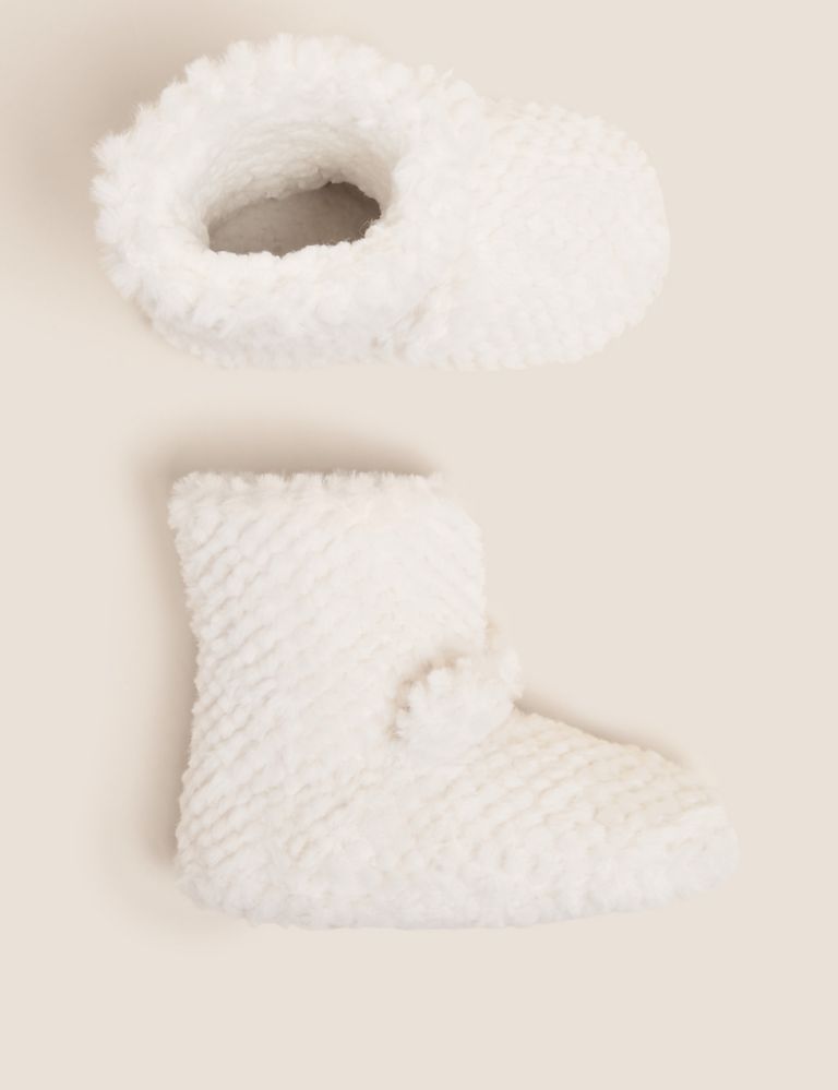 Kids' Faux Fur Slipper Boots (5 Small - 6 Large) 5 of 5