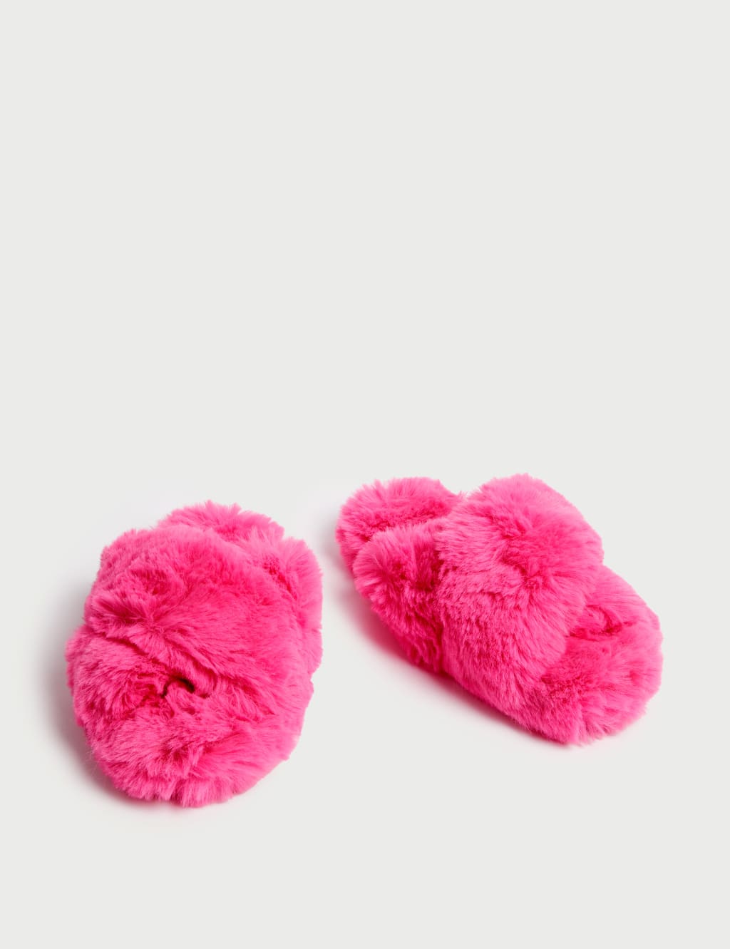 J crew top faux fur slippers