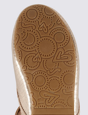 Kids' Faux Snakeskin T-Bar Shoes Image 2 of 3