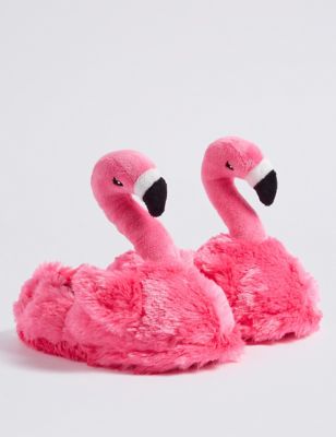 kids flamingo slippers