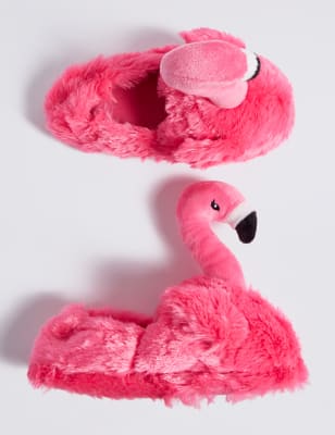 Pink best sale flamingo slippers