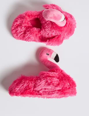 kids flamingo slippers