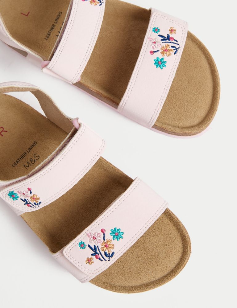 Kids' Floral Footbed Sandals (4 Small - 2 Large) 3 of 4