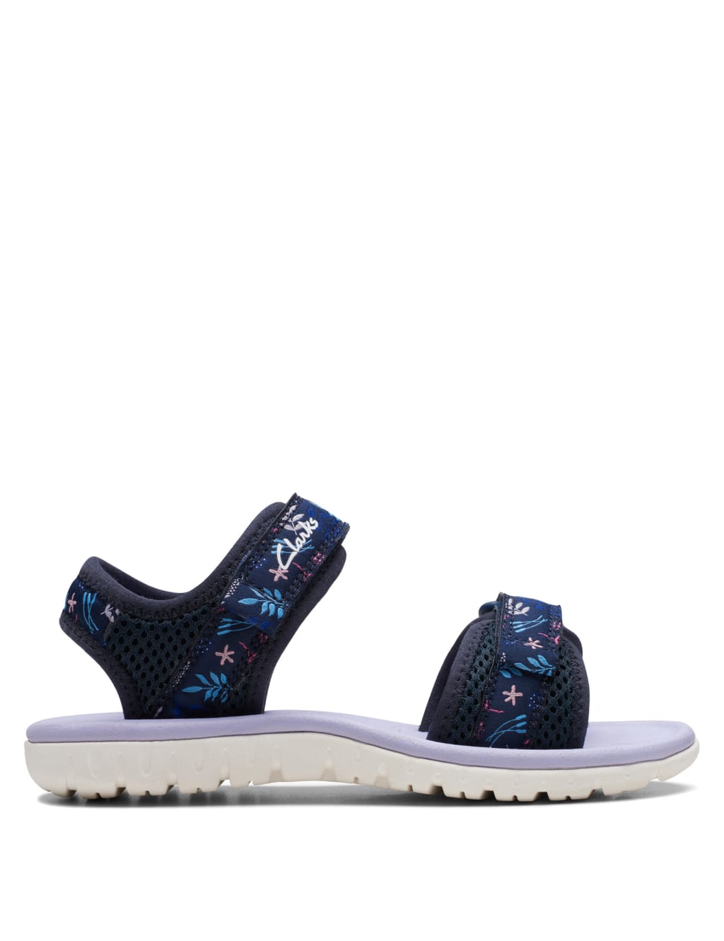 Clarks floral outlet sandals