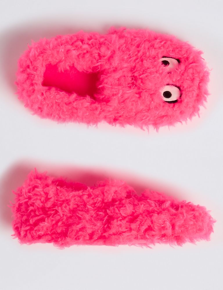 Kids’ Fluffy Monster Slippers (5 Small - 5 Large) 2 of 5