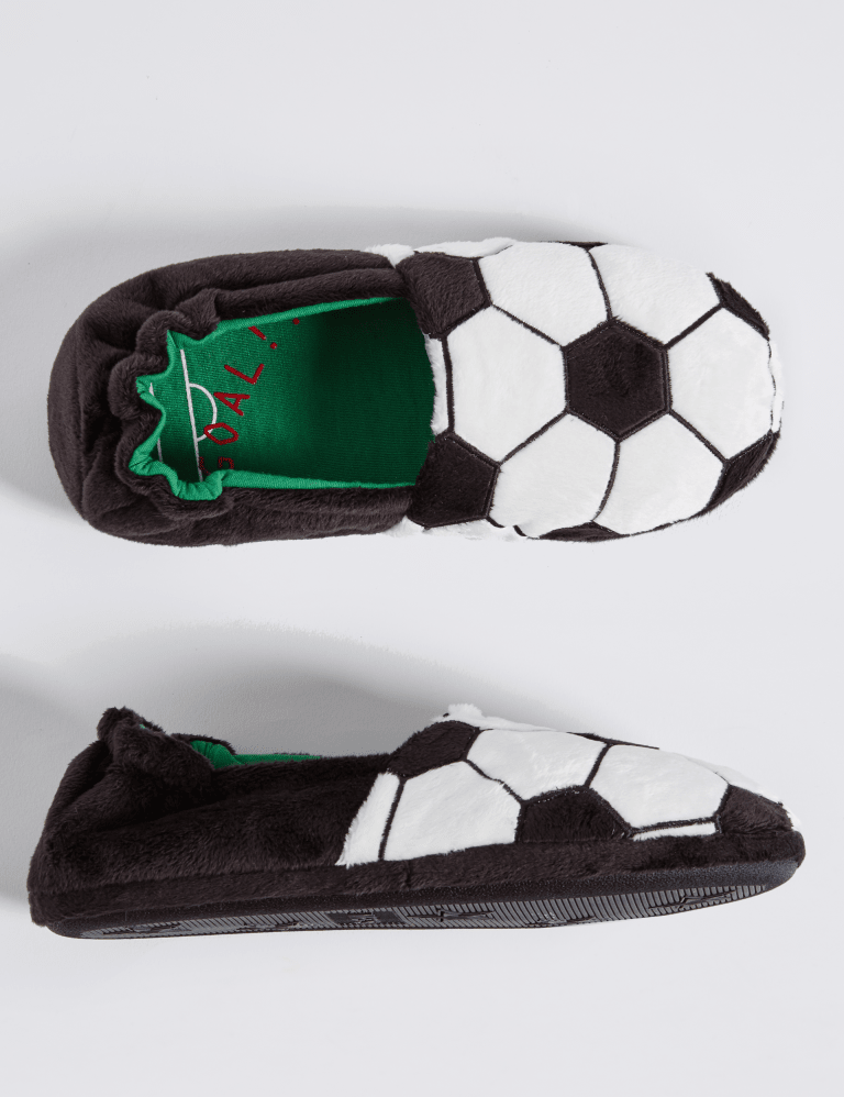 Boys football slippers cheap