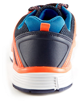 Kids' Freshfeet™ Lace Up Lightweight Trainers with Silver Technology Image 2 of 4