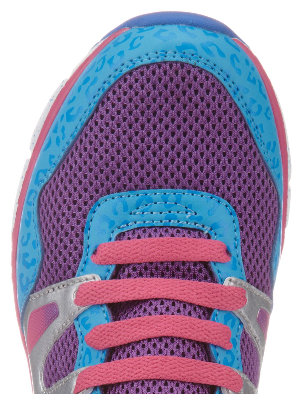 Kids' Freshfeet™ Lightweight Lace Up Trainers with Silver Technology 4 of 5