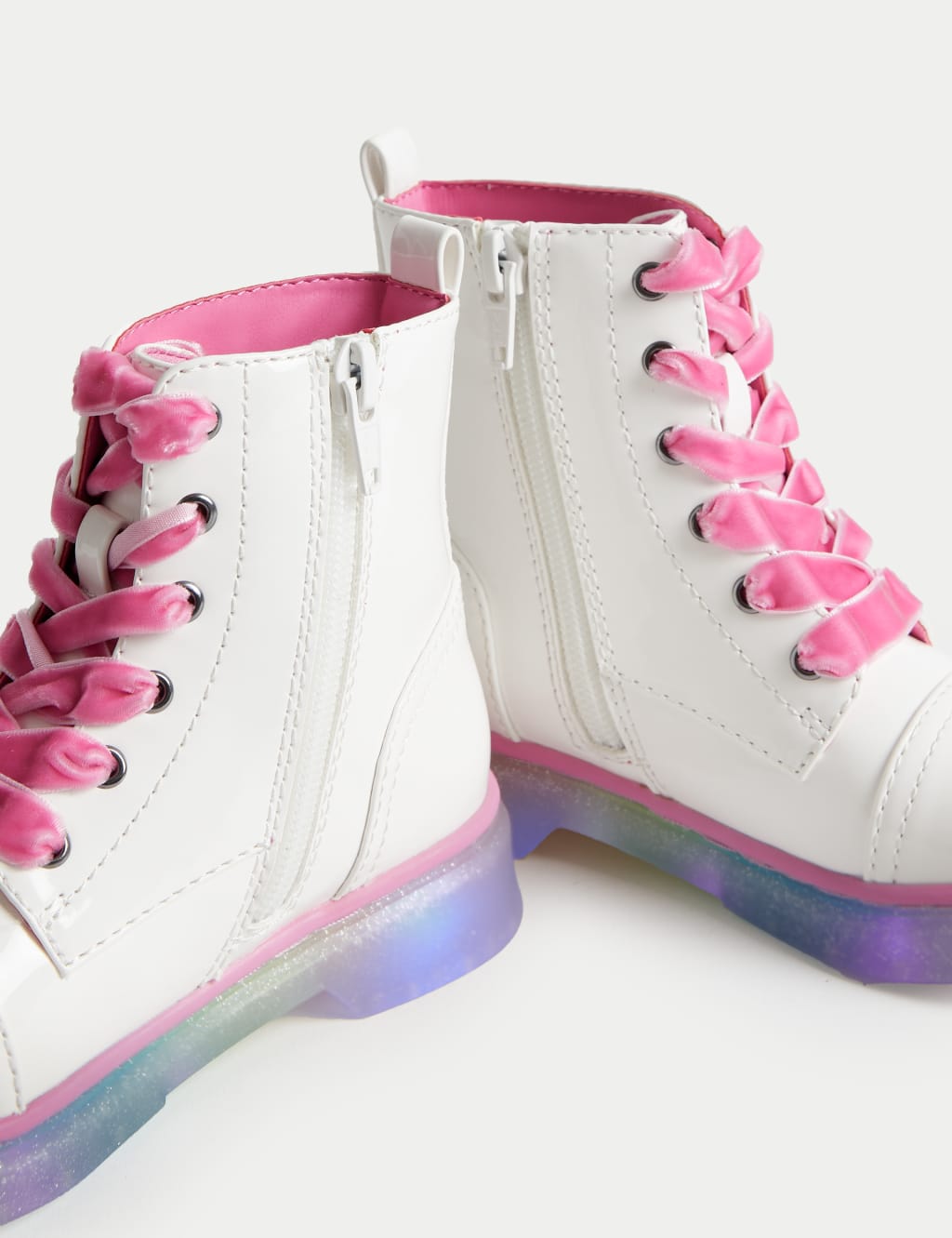 Kids Freshfeet Rainbow Light Up Boots 4 Small 13 Small