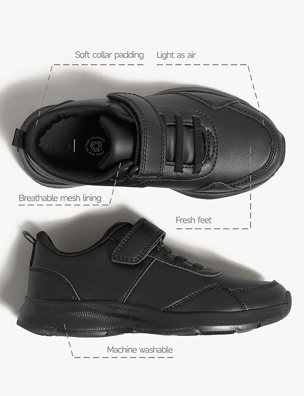 Kids Freshfeet™ Riptape Shoes 3 Small Marks & Spencer Boys Shoes Flat Shoes Brogues 