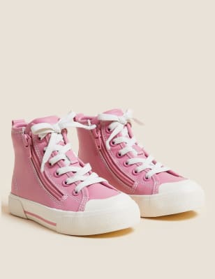 Kids' Freshfeet™ Zip High Tops (5 Small - 7 Large) Image 2 of 6