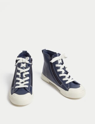 Kids' Freshfeet™ Zip High Tops (5 Small - 7 Large) Image 2 of 6