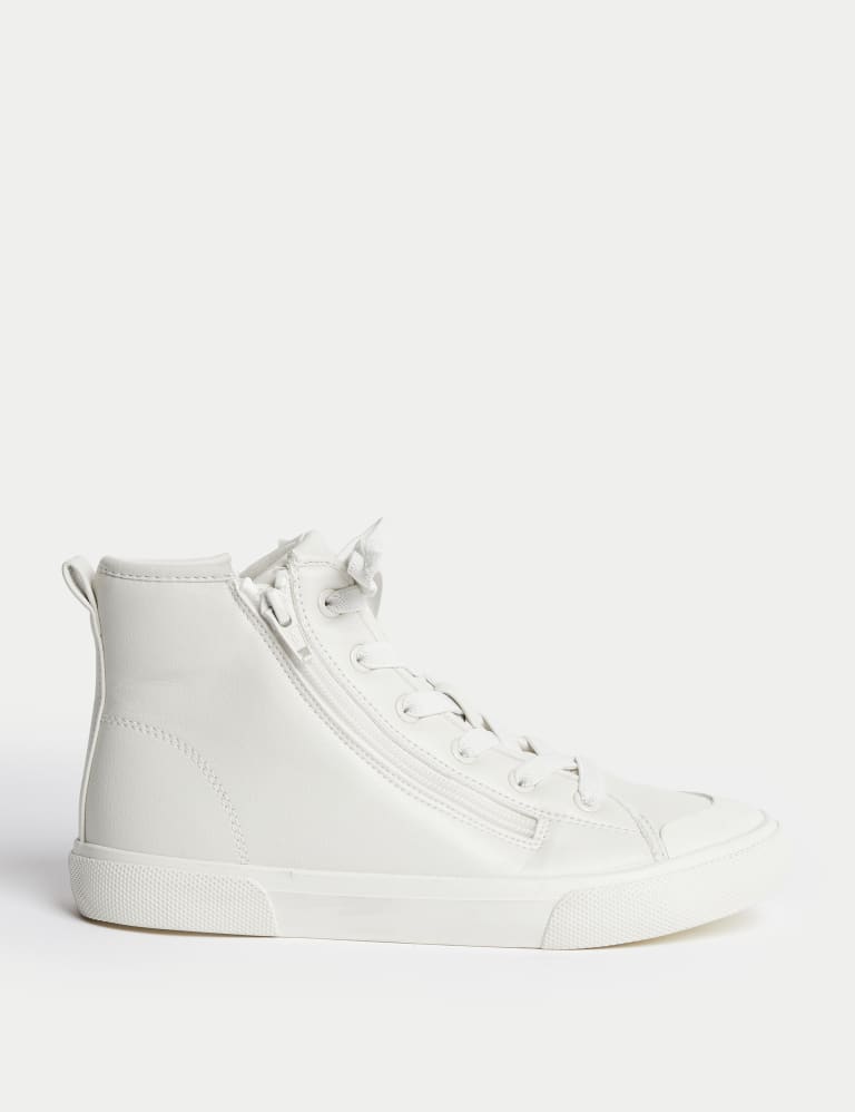 Kids white high top sneakers 2025
