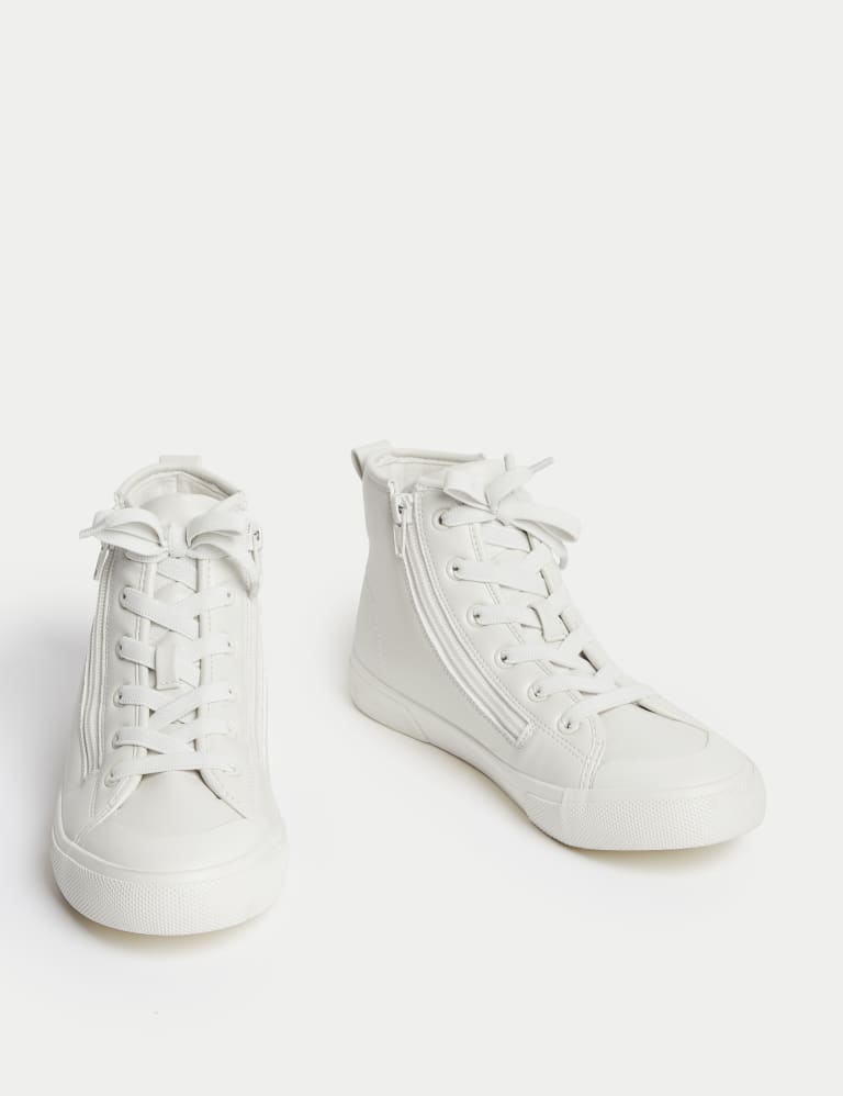 Kids white high top sneakers on sale