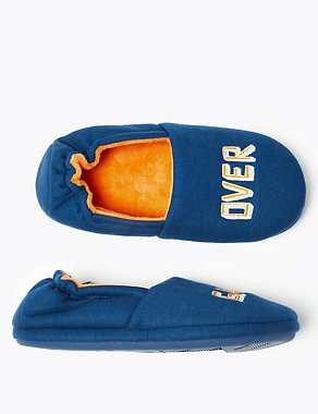 Kids’ Game Over Fleece Slippers (13 Small - 7 Large) Image 2 of 5
