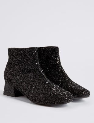 Girls glitter outlet ankle boots