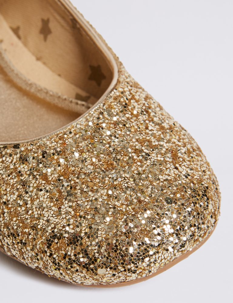 Kids' Glitter Ballerina Shoes (5 Small - 12 Small) 4 of 5