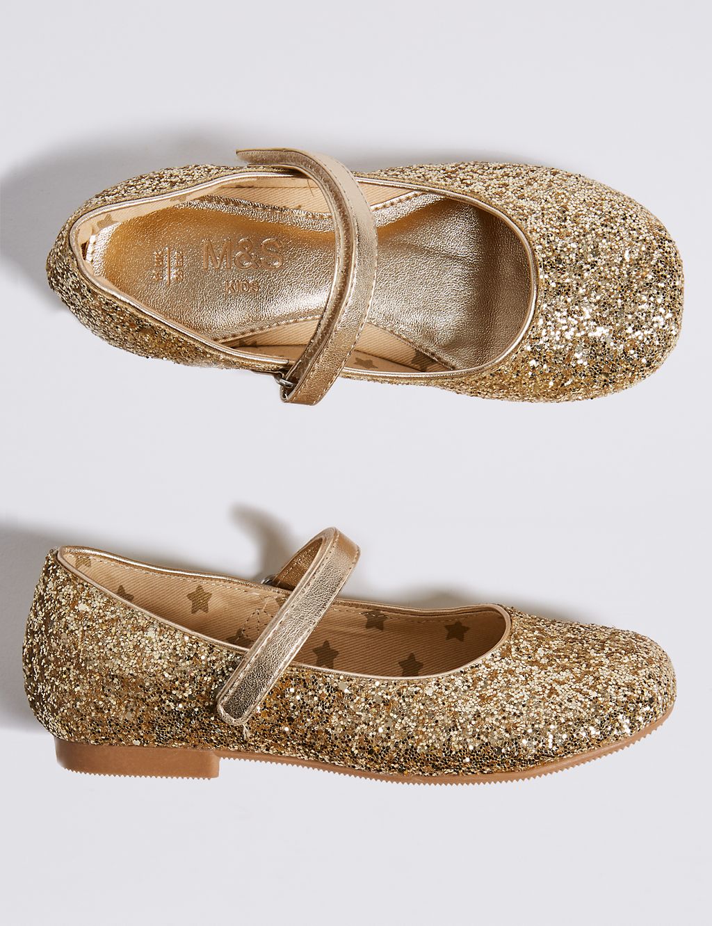 Kids' Glitter Ballerina Shoes (5 Small - 12 Small) 1 of 5