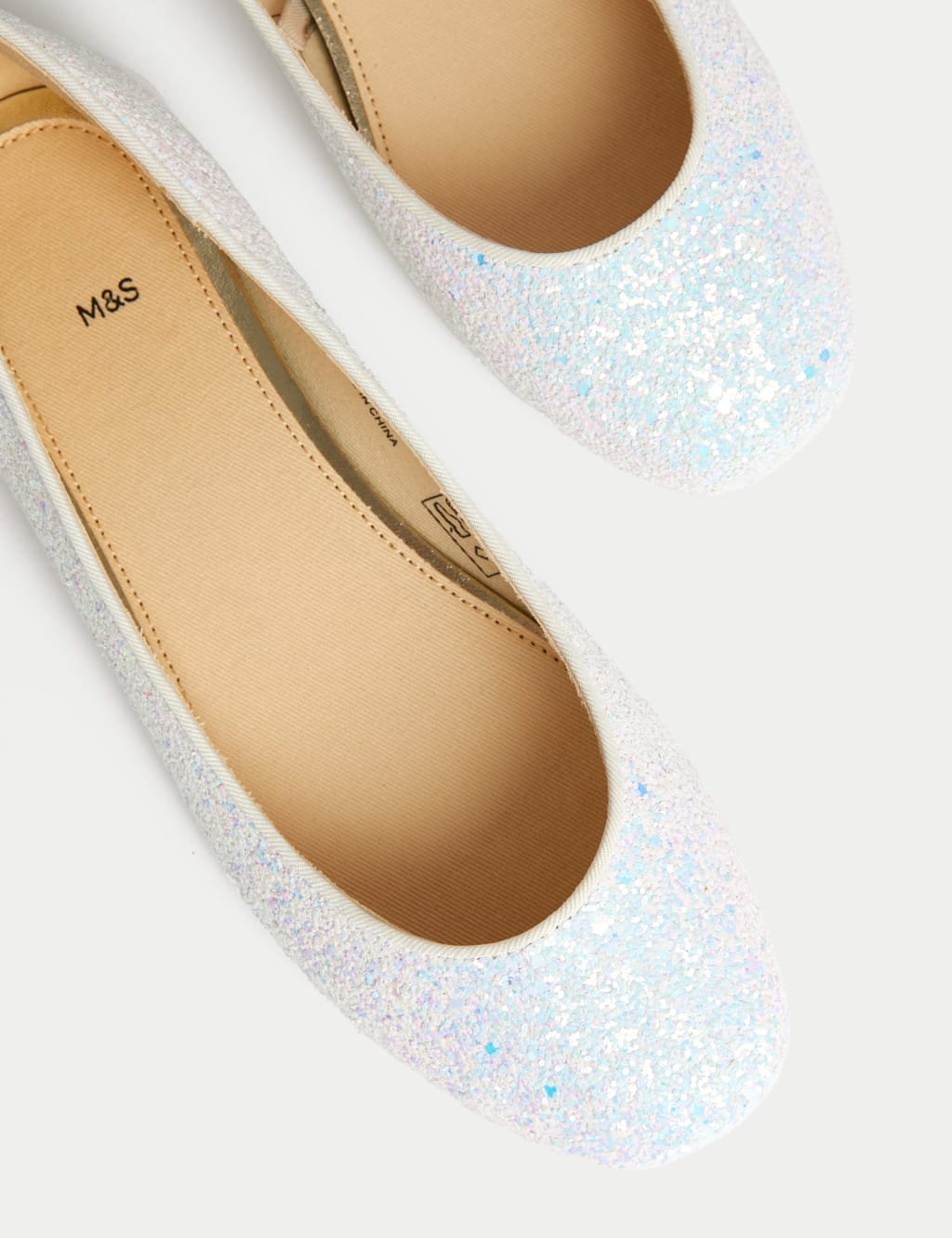 Kids' Glitter Ballet Pumps (3 Large - 6 Large) 2 of 4