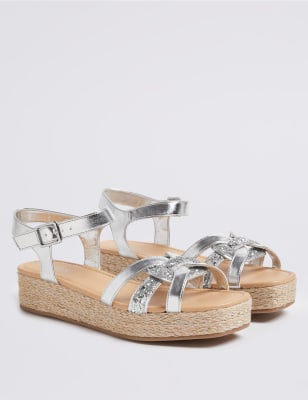 Glitter cheap espadrilles sandals