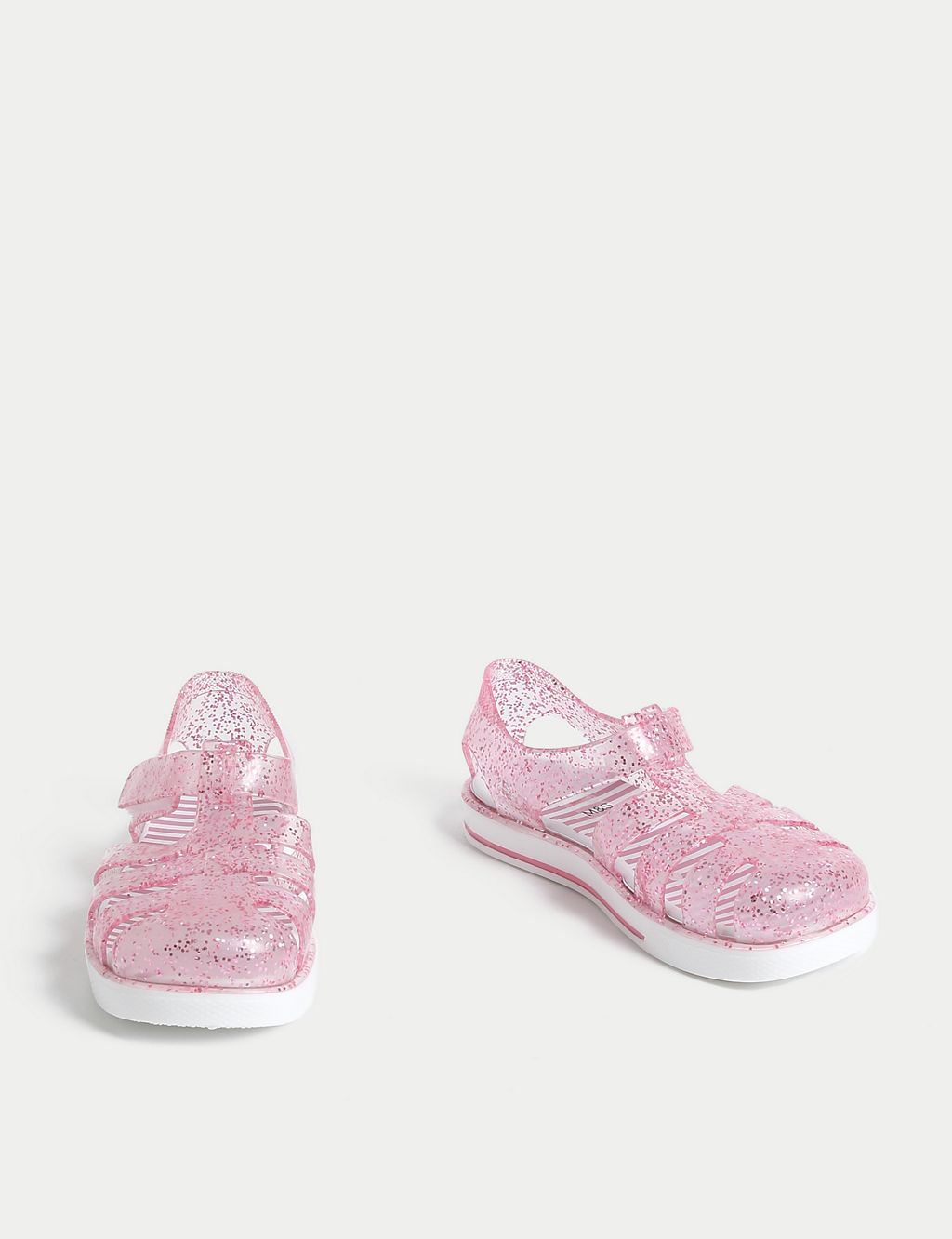 Kids' Glitter Riptape Jelly Sandals (4 Small - 13 Small) 1 of 4