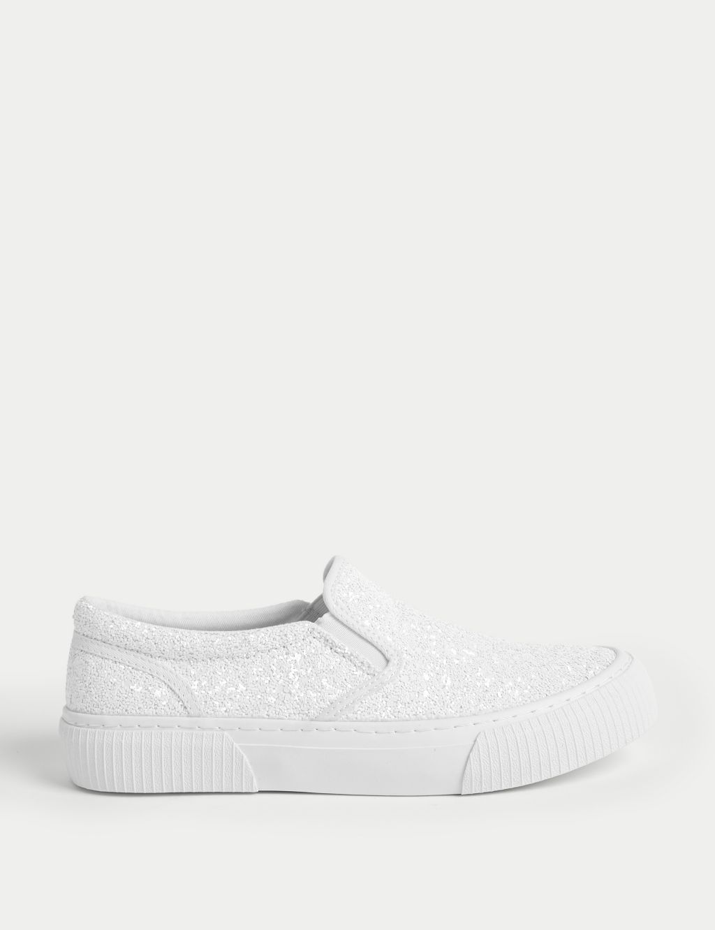 Kids' Glitter Slip-On Trainers (1 Large - 6 Large) 3 of 4