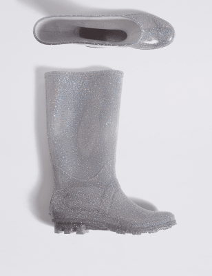 Kids’ Glitter Wellies (13 Small - 6 Large) Image 2 of 4