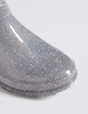 Silver hot sale glitter wellies