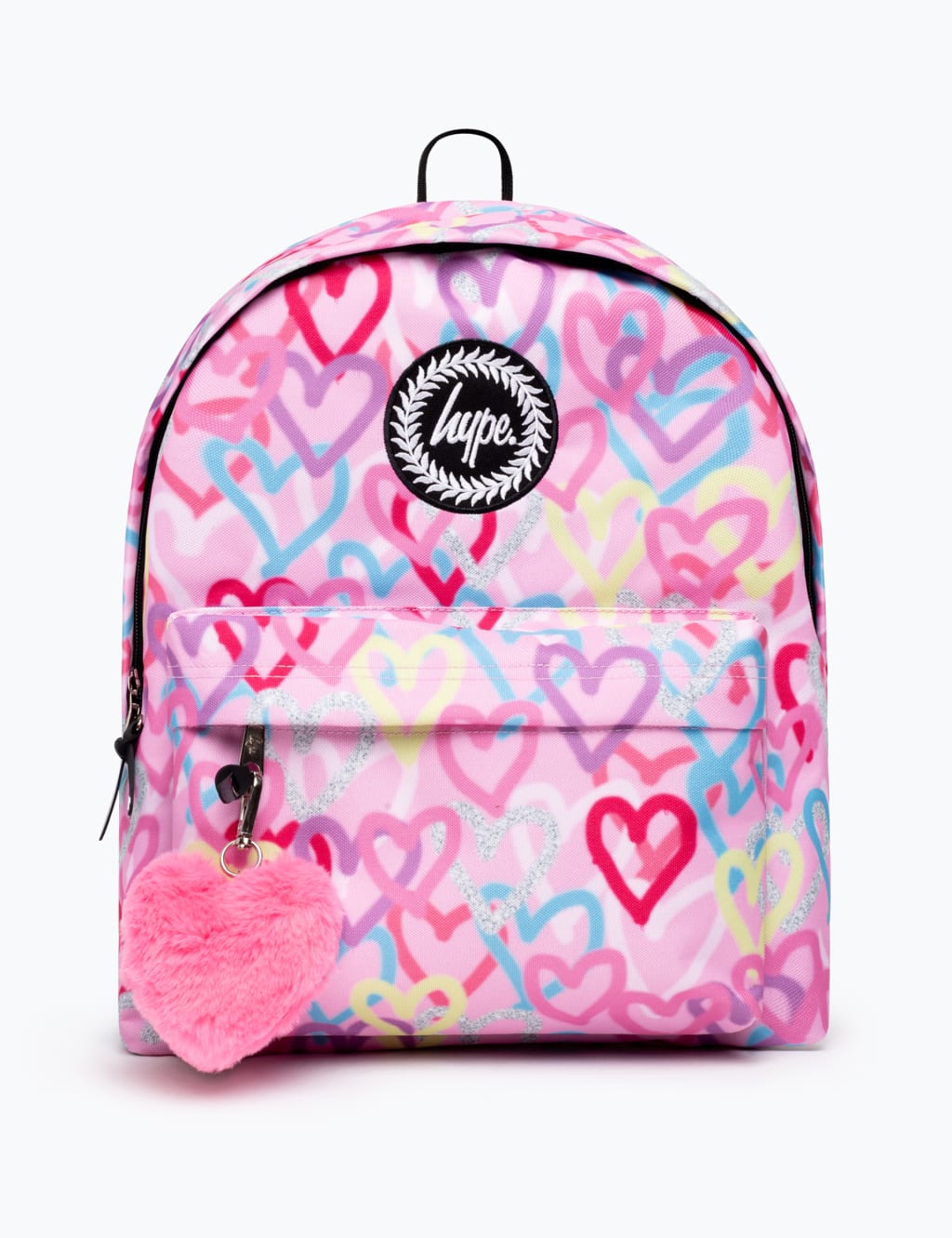 Black & Pink Hype Hearts Drip Backpack Bags