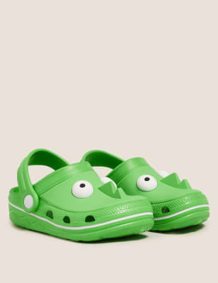 Kids Green Monster Clogs 5 Small 12 Small M S