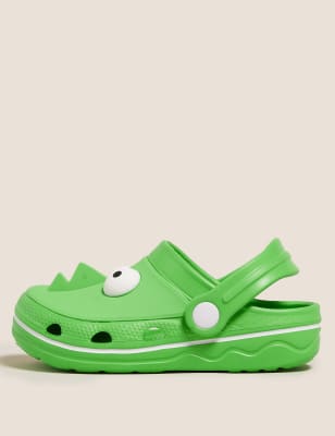 Kids Green Monster Clogs 5 Small 12 Small M S