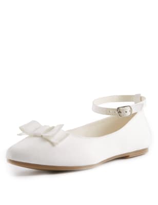 Kids Grosgrain Point Bridesmaid Shoes M S