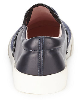 Kids' Hair Slip-On Trainers Image 2 of 5