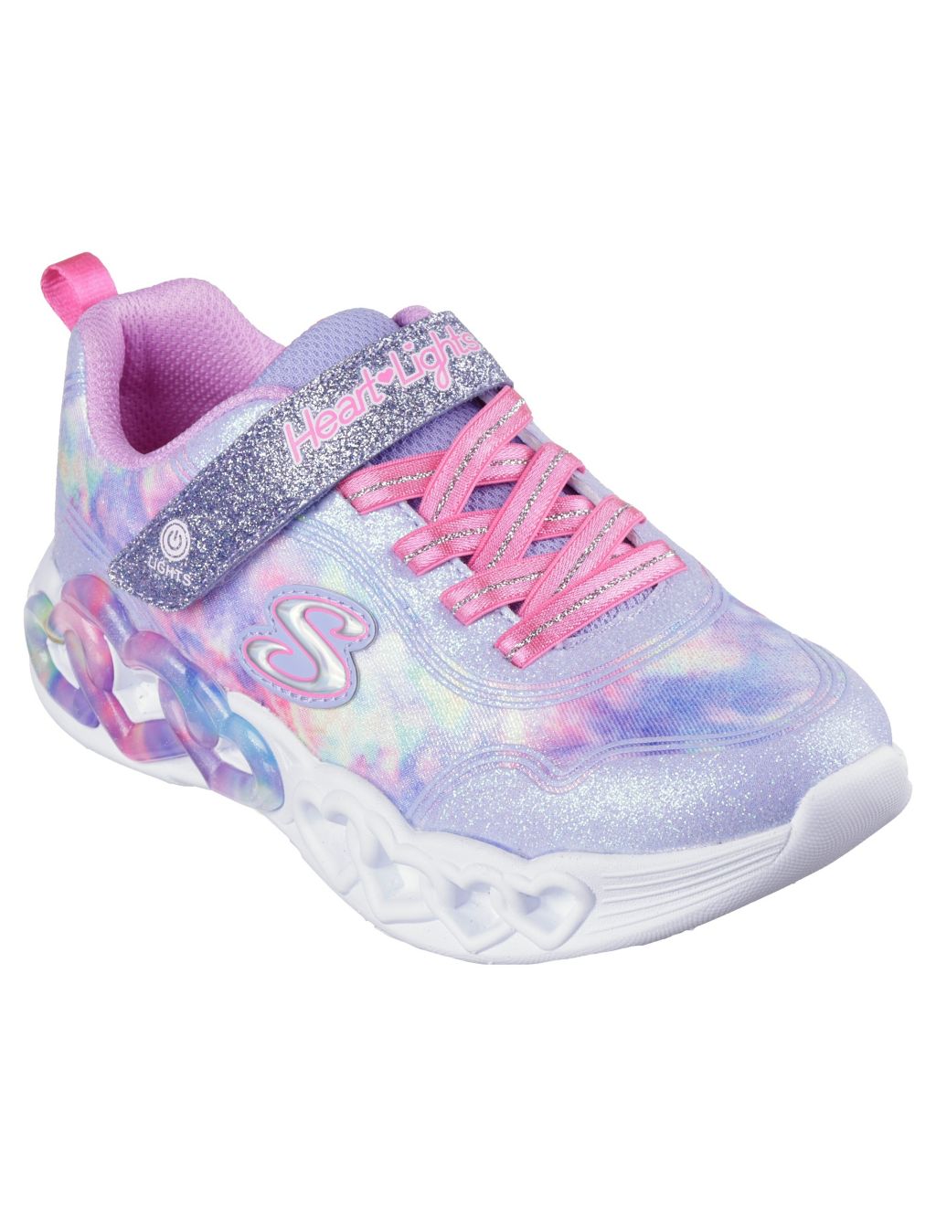 Kids' Infinite Heart Lights Color Lovin Trainers (9½ Small - 3 Large) 1 of 5