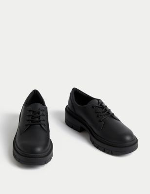 Kids' Lace up Leather School Shoes (13 Small - 7 Large) Image 2 of 4